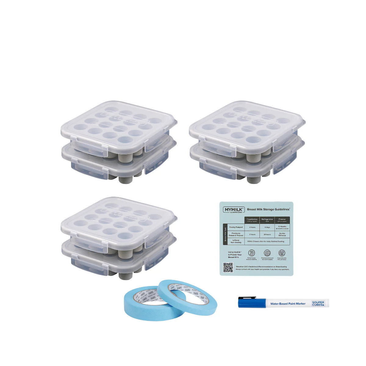 MyMilk Breast Milk Trays 16-piece Set - Image 10